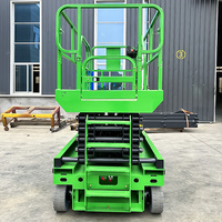 Mini-élévateur à ciseaux d'intérieur 19 pieds, plateforme élévatrice autopropulsée à batterie avec plateforme extensible et poches pour chariots élévateurs