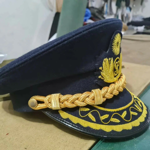 Era Peru 1941 Full Gold bordado Visor Peaked Hats Cap Antique Visor Headwear - Product Image 2