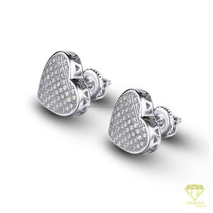 Boucles d'oreilles en argent sterling 925 plaqué or, serties de moissanite et de diamants, bijoux fins étincelants pour femmes - Product Image 4