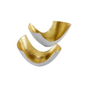 Juego de 2 Cuencos de Lujo para Decoración de Bodas, Diseño Moderno, Cuencos Decorativos Dorados para Servir Nueces, Bocadillos y Galletas, Juego de Regalo - Product Image 3