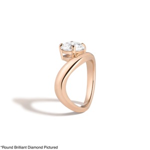 Anillo de Compromiso, Boda o Aniversario de Oro Sólido de 14K con Diamante Corte Pera Esmeralda Nube de Lujo, Certificado IGI, Regalo - Product Image 4
