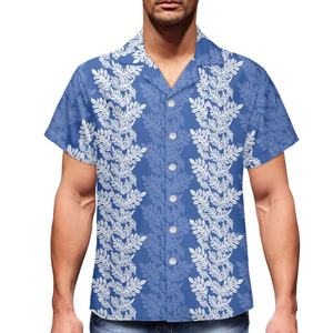 Chemise à col rabattu en polyester respirant, motif Hawaïen artistique exclusif, imprimé fruit du pain, tendance estivale - Product Image 4
