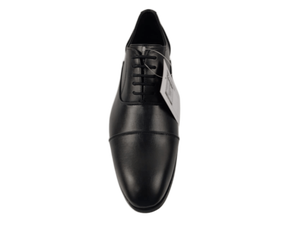 Mocasines de Cuero Negro para Hombre, Estilo Slip-On, Punta Redonda, Entresuela Acolchada de EVA, Suela de Goma, Color Sólido, para Todas las Temporadas - Product Image 2