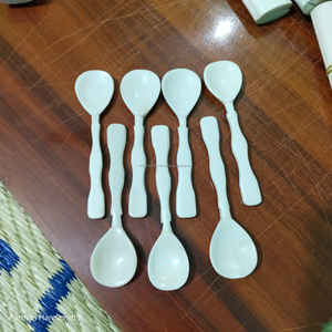 Cuillère en os de buffle blanc de luxe, petite, faite à la main, artisanale, naturelle, pour la cuisine et la salle à manger, à prix avantageux - Product Image 4