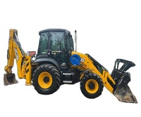 4 wheel backhoe loader 8 tons excavator loader tractor excavator