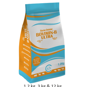 Suplemento de vitamina B líquida ultraconcentrada Bovimin B de fabricación india para ganado vacuno, búfalos, ovejas y cabras disponible para la venta - Product Image 1