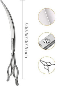 Professional Curved Grooming <b>Scissors</b> for <b>Dogs</b> Curved Shears Pet Grooming <b>Scissor</b> - Product Image 4