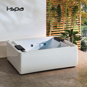 Freestanding <b>Acrylic</b> for <b>White</b> Rectangular Japanese Soaking Air Whirlpool Combo Massage Spa Tub for Hotel Villa Indoor Use - Product Image 4