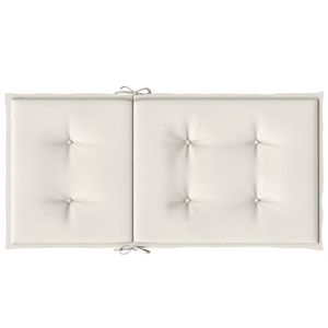 4 pezzi cuscini per sedie con schienale basso in tessuto Melange crema 39.4 "x 19.7" x 1.6 "per il Comfort della seduta - Product Image 6