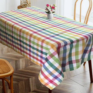 Manteles de Algodón de Alta Calidad con Diseño de Rayas Impresas para Uso Doméstico, Técnicas de Tejido, Directo del Fabricante Indio - Product Image 3