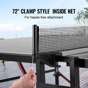 Tavolo da Ping Pong Professionale Portatile Pieghevole in Alluminio per Interni/Esterni, Resistente a Tutte le Condizioni Atmosferiche, con Rete e Accessori - Product Image 2
