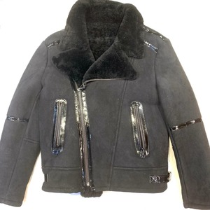 Genuine Leather Shearling <b>Jacket</b> Men Premium Fur <b>Lined</b> Aviator Winter Coat Warm Comfortable Fashion Outerwear Fit - Product Image 1