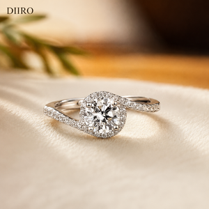 Bague de fiançailles élégante en moissanite, collection cadeau pour mariage et anniversaire, disponible au prix export - Offre spéciale - Product Image 1