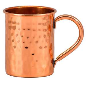 Tasses à Moscow Mule tendance en gros, finition martelée, en acier inoxydable, avec poignée en laiton facile à saisir, pour le service de boissons de mariage - Product Image 3