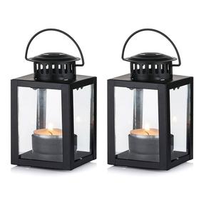 Lanterne suspendue de Noël vintage rustique moderne, porte-bougies chauffe-plat, mini décorations de salon, idéale pour offrir en cadeau - Product Image 2