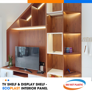 Resistencia al fuego Resistencia a las termitas Estante de TV Panel interior de PVC Fabricante de paneles interiores más grande de Vietnam - Product Image 4