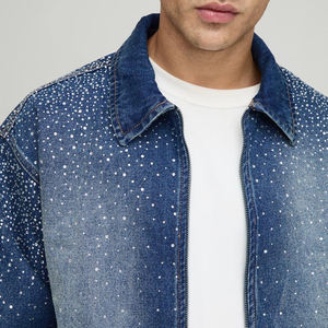 Men's 100% Cotton Denim <b>Jacket</b> in High Street Style Winter Premium Quality Breathable Printing 340g Custom Logo - Product Image 6