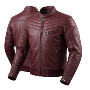 Chaqueta de cuero reforzada para hombre, chaquetas para hombre, equipo táctico para motocicleta, ropa de motociclista resistente, EE. UU. - Product Image 6