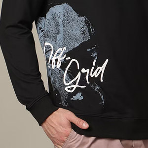 เสื้อฮู้ดผู้ชายผ้าฟลีซแบบสวมหัว ดีไซน์ปรับแต่งได้ ป้องกันขนร่วง ระบายอากาศได้ดี ผลิตจากโพลีเอสเตอร์/ผ้าฝ้ายผสม เหมาะสำหรับใส่ในฤดูหนาว รับผลิตแบบ OEM - Product Image 3