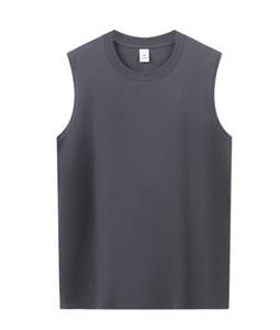 Débardeurs de basket-ball respirants en coton 100% à manches courtes pour hommes, pour le sport et les loisirs d'été - Product Image 4