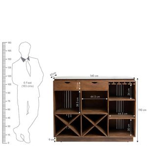 Solid Wood <b>Bar</b> Cabinet Provincial Teak Matte Finish Wine and Beverage Storage <b>Freestanding</b> Home <b>Bar</b> Furniture Cabinet, bathroom - Product Image 3