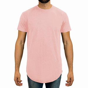 Custom <b>Longline</b> Crew Neck <b>T</b> <b>Shirt</b> Side Zipper Streetwear Gym Wear Tee Casual Wear Tee OEM Manufacturer Crew Neck Tee - Product Image 1