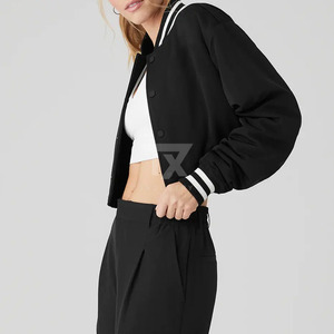 Competitive Price Hot Selling Women's Cropped Varsity Jackets Reliable Product Fashion Wear Winter Varsity Jacket Female - Product Image 5