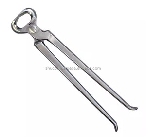 Herramienta para pezuñas de acero inoxidable, alicates veterinarios, cortador de pezuñas de caballo, herramienta para ganado, acabado cromado duradero de SHU - Product Image 1