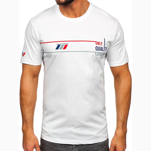 T-shirt EZDICORNE pour homme, noir, manches courtes, col rond, coupe classique, en jersey de coton, décontracté, imprimé lettres, respirant, logo frontal - Product Image 6