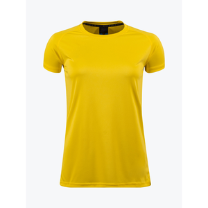 Training Jersey For Women Soccer Elegant Finishing round neck Lightweight Breathable Yellow Color Sportswear Shirts - Product Image 1