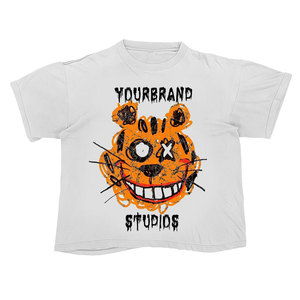 T-shirt décontracté de haute qualité en chenille, avec motif chenille tendance et graphique avant-gardiste - Product Image 4