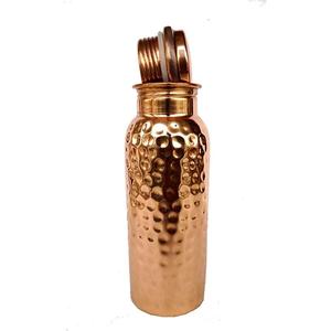 Minimalist Design 100% Copper <b>Bottle</b> <b>Bee</b> Embossed Pattern Eco Friendly <b>Water</b> <b>Bottle</b> With Lid BPA Free & Sustainable Food Safe - Product Image 4