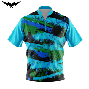 เสื้อโบว์ลิ่งผู้ชายแบบสั่งทำขายส่ง เสื้อโบว์ลิ่งซิปพิมพ์ลายแบบซับลิเมชั่น เสื้อโบว์ลิ่งยูนิเซ็กส์สไตล์เรโทร - Product Image 5
