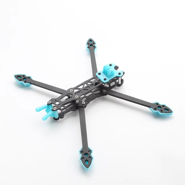 3D Print Kit 5-inch FPV Racing Drone Carbon Fiber Frame with 5mm Arms Quadcopter MARK4 102g 225mm Motor to Motor