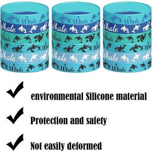 Braccialetti in Gomma a Tema Marino con Orca (24 Pezzi) - Decorazioni e Gadget per Feste di Compleanno e Altre Occasioni - Product Image 3