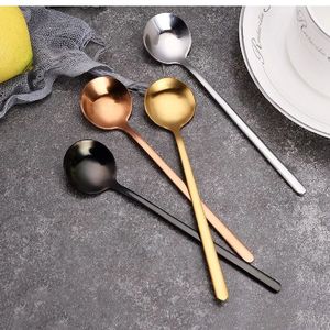 ช้อนสแตนเลส 304 ด้ามยาว 13/15/17 ซม. ช้อนขนมหวาน กาแฟ ไอศกรีม ชา ชุดช้อนส้อม - Product Image 6
