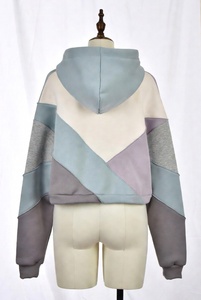 Hoodie court personnalisé pour femme, pull-over formel, coupe oversize, hiver, 100% coton - Product Image 6