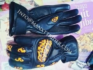 2021ชุดกีฬาหนังพรีเมี่ยมสำหรับผู้ชาย, ถุงมือขี่มอเตอร์ไซค์แนวสตรีทกันลมถุงมือป้องกันสำหรับนักขี่มอเตอร์ไซค์สำหรับฤดูร้อนฤดูหนาว - Product Image 2