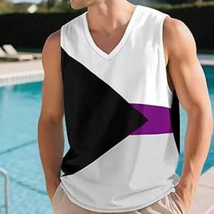 Service OEM, dernier design, débardeur personnalisé pour hommes, fabricant de premier plan, prix bas, débardeur homme, débardeur 3 tons avec logo. - Product Image 3