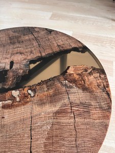 <b>Epoxy</b> <b>Table</b> Handmade Natural Wood Resin <b>Coffee</b> <b>Table</b> Rustic Luxury Living Room Centerpiece Natural Grain Finish - Product Image 3