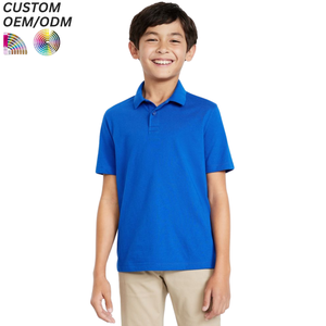 Custom Boys & Men's Casual Polo Shirts Knitted Fabric <b>Compressed</b> Design High Quality Logo Options - Product Image 5