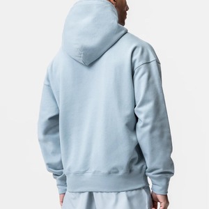 Sweat à capuche oversize pour homme avec cordon de serrage contrastant, design épaules tombantes, poche kangourou avant et poignets côtelés - Product Image 1