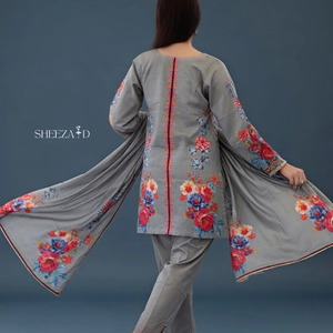 Colección Festiva, Shalwar Kameez Dupatta para Mujer, 3 Piezas, Estampado Digital - Product Image 5