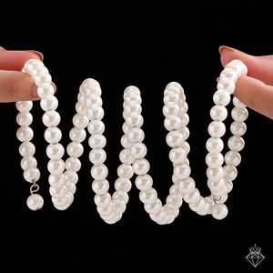 PRAO Bracelet spirale printemps perle ivoire Bracelets élégants perles & Bangles - Product Image 3