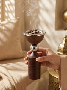 Golden Brass Perfume <b>Lamp</b> Aromatic <b>Oil</b> Diffuser for Home Decor and Aromatherapy Use All Season - Product Image 2