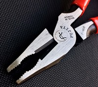 Pince coupante latérale multi-usages en acier au carbone CRV personnalisable, à poignée en plastique à prise souple dentelée, support OEM, usage industriel