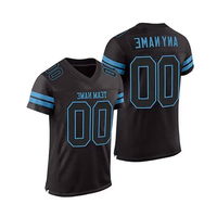 Maillot de football américain personnalisé imprimé numériquement pour homme, 100 % polyester, séchage rapide, respirant, manches courtes, bretelles réglables