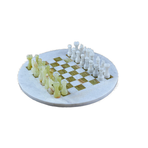 Elegante juego de ajedrez de ónix pulido de alta calidad, estilo decorativo, recién llegado, juego de ajedrez de mármol de ónix natural para venta en línea. - Product Image 3
