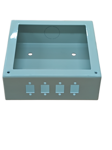 Boîtier électrique en acier sur mesure, montage mural, panneau de commande métallique avec couvercle à charnières pour usage industriel - Product Image 4