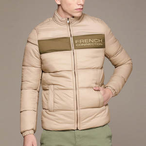 Blouson d'hiver matelassé de haute qualité pour homme, personnalisé, chaud, décontracté, avec capuche et fermeture éclair, épais, pour temps froid, teinture unie - Product Image 1